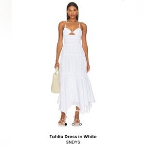 Revolve White Summer Maxi Dress
